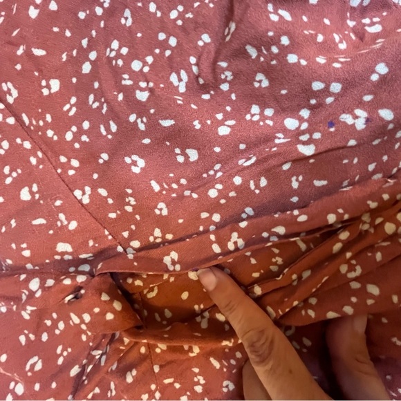 URBAN Romantics Terracotta Floral Mini Skirt Peasant Babydoll Shorts Under - Picture 6 of 8